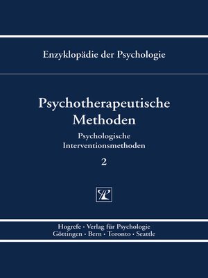cover image of Psychotherapeutische Methoden